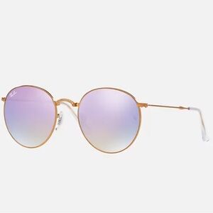Ray-Ban round metal folding sunglasses